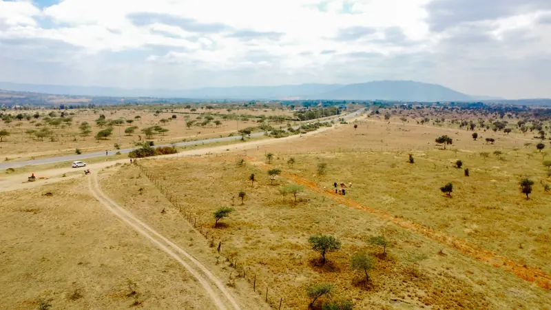 The road in from the tarmac